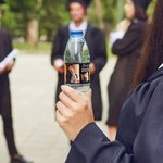 Personalized Waterproof Class of 2025 Water Bottle Stickers Labels with Photo Set of 20 Grad Party Decoration Gift for Graduates