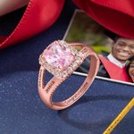 Anello quadrato personalizzato con zircone e testo inciso Regalo di completamento per i laureati della classe 2025