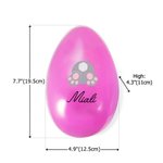 Personalized Cute Bunny Paw Prints Fillable Bunny Jumbo Easter Egg with Name Easter Hamper Gift for Boys Girls