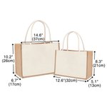 Personalized God Said I Am Cute Dream Job Bunny Bible Jute Tote Bag with Name and Canvas Pocket Easter Birthday Christian Gift for Kids