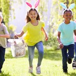 Personalized Cute Bunny Ears Bucket Bag Large Capacity Basket with Name Easter Hunting Party Gift for Kids