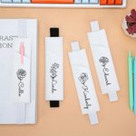 Personalised Birth Flower Name Leather Bookmark Band with Pen Pocket Reading Accessory Birthday Gift for Bookworms