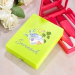 Set de 5 pinceaux de maquillage avec boîte de rangement Cadeau d'anniversaire de mariage pour femmes filles