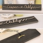 Personalized Wooden Love Sign Couple Names Plate Rustic Home Decoration Wedding Anniversary Valentine's Day for Couple