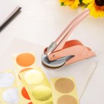 Personalized From The Library of Name Book Flower Design Embosser Stamp Hand Held Embosser Set Birthday Gift for Book Lovers