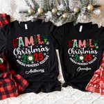 Personalized Family Christmas 2025 Making Memories Together T-shirt Sweatshirt Baby Onesie Christmas Gift for Mother Father Kids