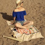 Personalized Baseball Ice Cream Quick Dry Oversized Microfiber Beach Towel with Name Number Travel Essential Birthday Gift for Women Baseball Lovers