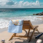 Personalized Baseball Ice Cream Quick Dry Oversized Microfiber Beach Towel with Name Number Travel Essential Birthday Gift for Women Baseball Lovers