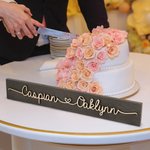 Personalized Wooden Love Sign Couple Names Plate Rustic Home Decoration Wedding Anniversary Valentine's Day for Couple