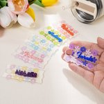 Personalizzato floreale AcrilicoTumbler Nome Tag Accessori per Stanley Cup Compleanno Party Favor Regalo per gli amici della famiglia