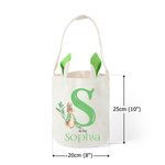 Personalisierte Niedliche Peter Hase Eimertasche mit Hasenohren Initiale und Namen Osterei Korb Geburtstag Party Geschenke für Kinder