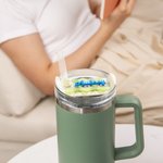 Personalizzato floreale AcrilicoTumbler Nome Tag Accessori per Stanley Cup Compleanno Party Favor Regalo per gli amici della famiglia