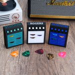 Support de médiator de guitare imprimé en 3D avec nom Accessoire de guitare personnalisé Cadeau d'anniversaire pour les joueurs de guitare et les amoureux de la musique