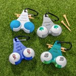Personalized 3D Printed Funny Golf Ball Holder and Tee Holder with Clip and Text Golf Accessory Sports Gift for Golf Lover Men