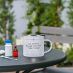 Tazza personalizzata An Awesome Nurse 11oz Silver Rim Enamel con testo Compleanno Apprezzamento Regalo di laurea per studenti di medicina infermieri