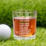 Personalised Top 10 Best Golfers 10oz Old Fashioned Whiskey Rocks Glass with Name  Funny Birthday Gift for Golf Lover Whiskey Lover