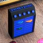 Support de médiator de guitare imprimé en 3D avec nom Accessoire de guitare personnalisé Cadeau d'anniversaire pour les joueurs de guitare et les amoureux de la musique