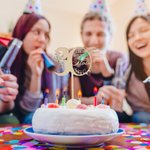 Personalized 40th 60th Happy Birthday Cake Topper with Name Cake Party Accessory Birthday Gift for Family Friend