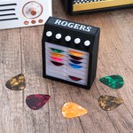 Support de médiator de guitare imprimé en 3D avec nom Accessoire de guitare personnalisé Cadeau d'anniversaire pour les joueurs de guitare et les amoureux de la musique