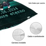 Fodera per cuscino personalizzata con cuore doppio stellato personaggio nome e data decorazione per la casa regalo di San Valentino per coppie