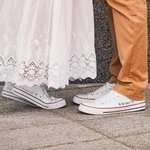 Autocollant pour Chaussures de Mariage Personnalisé avec Nom Date et Coeur Accessoires de Mariage Cadeau pour Couple