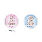 Sac à goûter en chocolat et autocollants de lapin personnalisés pour Pâques Cadeau pour enfant