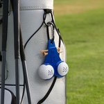 Personalized 3D Printed Funny Golf Ball Holder and Tee Holder with Clip and Text Golf Accessory Sports Gift for Golf Lover Men