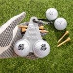 Personalized 3D Printed Funny Golf Ball Holder and Tee Holder with Clip and Text Golf Accessory Sports Gift for Golf Lover Men