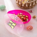 Personalised Cute Easter Bunny Initial Carrot Fillable Easter Egg with Name Easter Party Favor Gift for Boys Girls