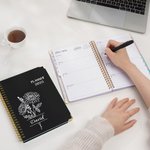 Henkilökohtainen linja syntymä kukka nimi 2025 Planner A5 Notebook viikoittain kuukausittain suunnittelu sivut ja välilehdet uusi vuosi syntymäpäivälahja kollegoille ystävät