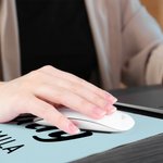 Personalisierte Boss Lady Anti-Rutsch-Mauspad mit Namen Computer-Zubehör Büro Geburtstag Geschenk für Freund Familie Kollege