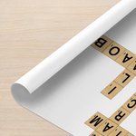 Personalized Family Crossword Puzzle Art Canvas Poster Framed Frameless Painting with Name and Title Home Decor Housewarming Gift for Family Friends