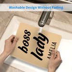 Personalisierte Boss Lady Anti-Rutsch-Mauspad mit Namen Computer-Zubehör Büro Geburtstag Geschenk für Freund Familie Kollege