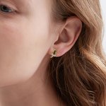 Gepersonaliseerde geboortesteen minimalistische tulp bloem stud oorbellen verjaardag Valentijnsdag cadeau voor vrouwen