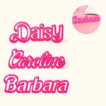 Personalized Pink Doll Inspired Style 3D Printed Nameplate Desk Display Girl Party Birthday Gift for Her Fashion Doll Fan