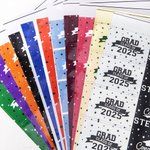 Etichette impermeabili personalizzate con nome e anno classe di laurea 2025 per bottiglie acqua regalo di festa di laurea per laureati