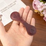 Personalized Zodiac Paw Print Heart Leather Magnetic Bookmark Clip with Initial Reading Stationery Supplies Birthday Gift for Bookworms Book Lovers