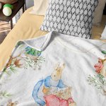 Personalisierte Oster Peter Hase Weiche Decke mit Namen Kuschelig Ostern Haus Deko Geburtstag Babyparty Geschenk für Neugeborene Kinder