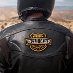 Escudo conmemorativo bordado personalizado con nombre y año para chaquetas de cuero chalecos sudaderas amigos entusiastas de las locomotoras