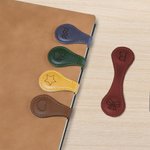 Personalized Zodiac Paw Print Heart Leather Magnetic Bookmark Clip with Initial Reading Stationery Supplies Birthday Gift for Bookworms Book Lovers