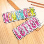 Personalized Dalmatian Dots Colourful Doodle Letter Whiteboard Magnets Magnetic Bookmark Clips with Card Teaching Tool Back to School Gift for Teacher