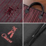 Custodia per abiti impermeabile personalizzata con design di ballerina e nome glitterati per allenamento recita regalo pratico per ballerine