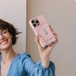 Personalised Birth Flower Crossbody Leather Name Phone Case for iPhone with Long Shoulder Strap and Card Holder Birthday Holiday Gift for Women Girls