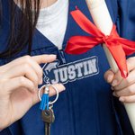 Personalised Acrylic Graduation Cap Keychain with Name and Tassel Class of 2025 Graduation Gift for Graduates