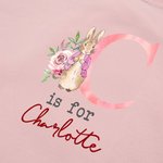 Gepersonaliseerd aquarel bloemen Bunny initiaal 100% katoen Baby rompertje met lange mouwen en naam Feest Outfit Pasen Baby Shower Gift voor pasgeborenen