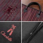Personalised Glitter Dancing Girl Design Waterproof Hanging Garment Bag with Name Daily Training Rehearsals Travel Accessory Gift for Girl Dancers