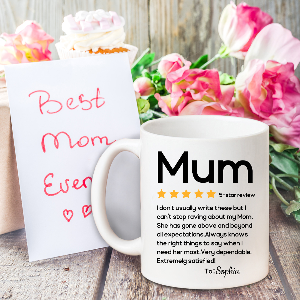 Tasse à café en céramique personnalisée avec nom pour la fête des mères Cadeau d'anniversaire pour maman