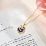 Personalizado Dainty Grad Cap Corazón Zircon Foto Collar con texto grabado Graduado Joyería Cumpleaños Regalo de graduación para las mujeres