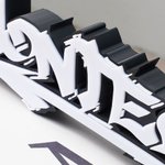 Personalized Multicolor 3D Printed Graffiti Name Plate Office Desk Decor Housewarming Birthday Gift for Friends Graffiti Lovers