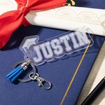 Personalised Acrylic Graduation Cap Keychain with Name and Tassel Class of 2025 Graduation Gift for Graduates